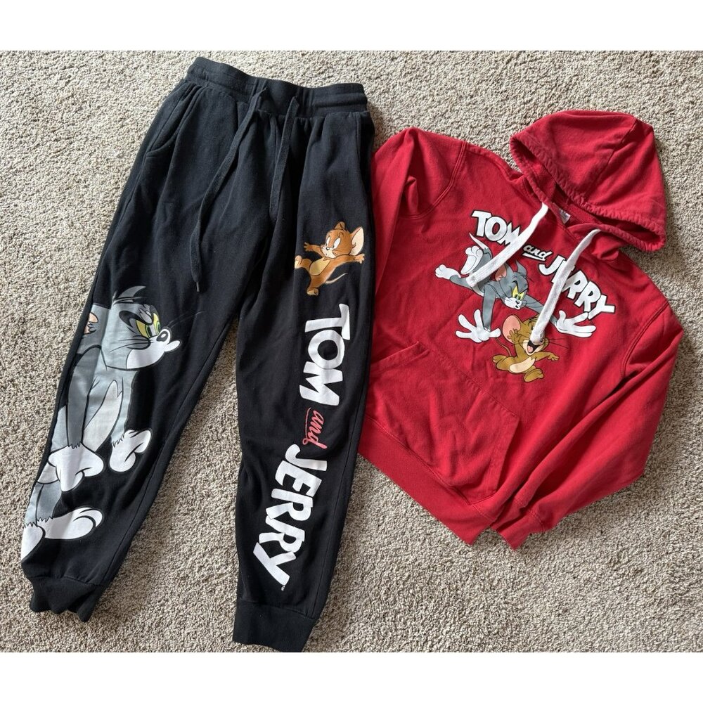 Tom And Jerry Sweatshirt And Sweatpants Set Size Xs